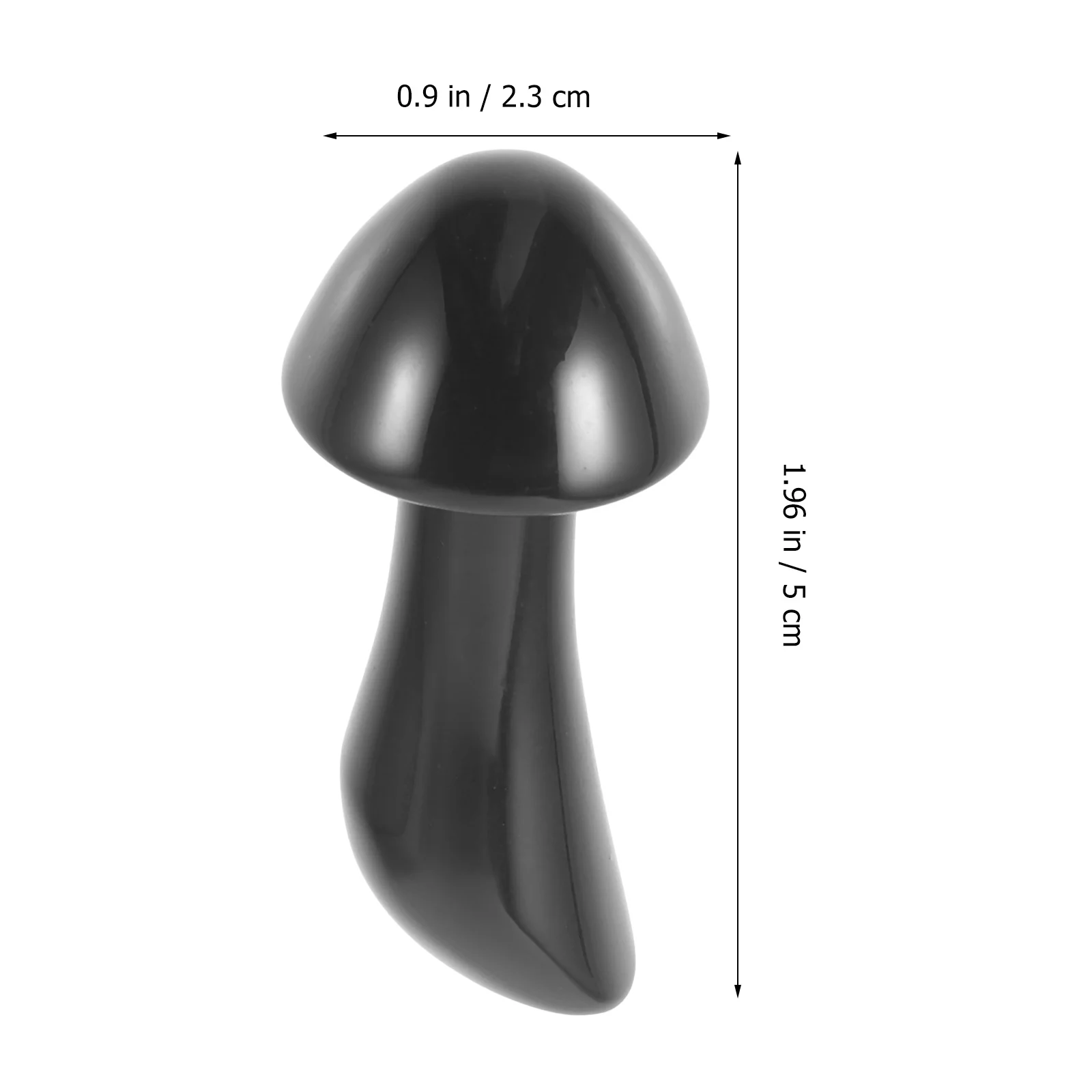 أداة تدليك الوجه من اليشم على شكل فطر، مدلك وجه صغير محمول ومريح لاستخدام رأس العين