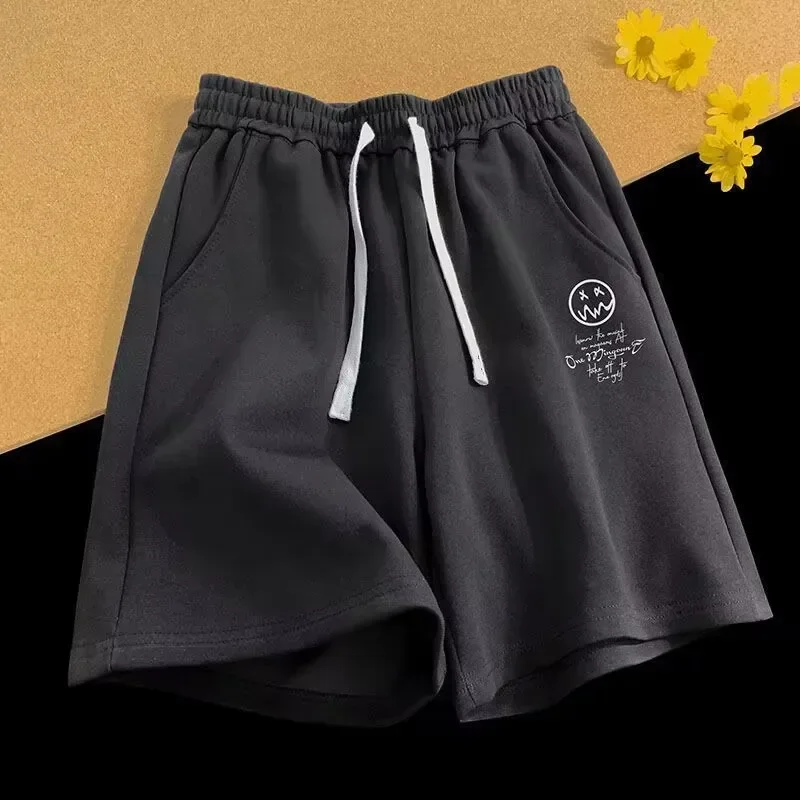 M-8XL pantaloncini oversize da uomo pantaloncini a gamba larga Casual sottili tendenza Versatile pantaloncini sportivi oversize larghi per uomo