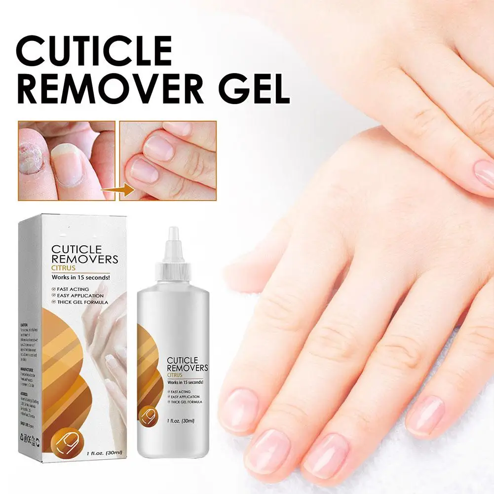 Removedor de cutícula de unha gel profissional amaciante de cutícula gel hidratante de cutícula 1oz reparação instantânea segundos de unhas 15 Remo A3O6