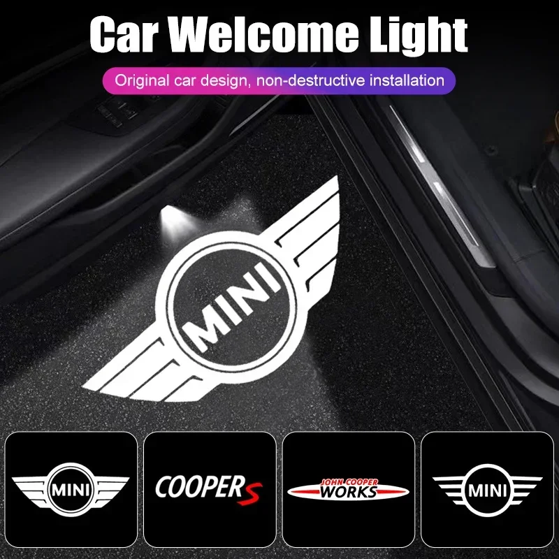 

LED Light Car Door Projector Car Welcome Light For BMW Mini Cooper Works R55 R56 R50 R53 R60 R61 F54 F55 F56 F60 Car Accessories