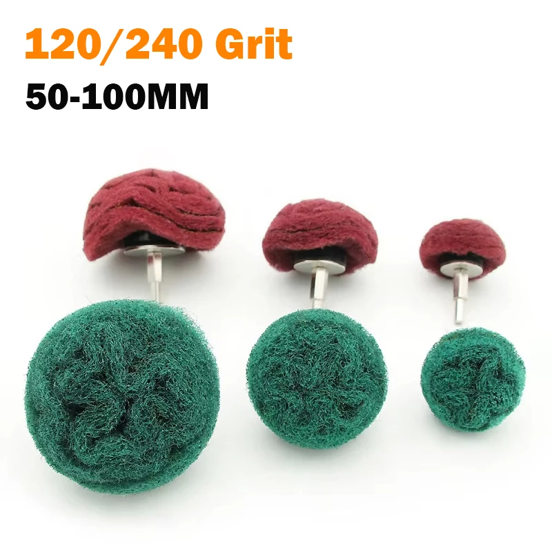 

1/2/5/10Pcs 6mm Shank Mounted Abrasive Sanding Mop Buffing Wheel with Mushroom Grinding Head Metal Aluminum Stainless Jewelry