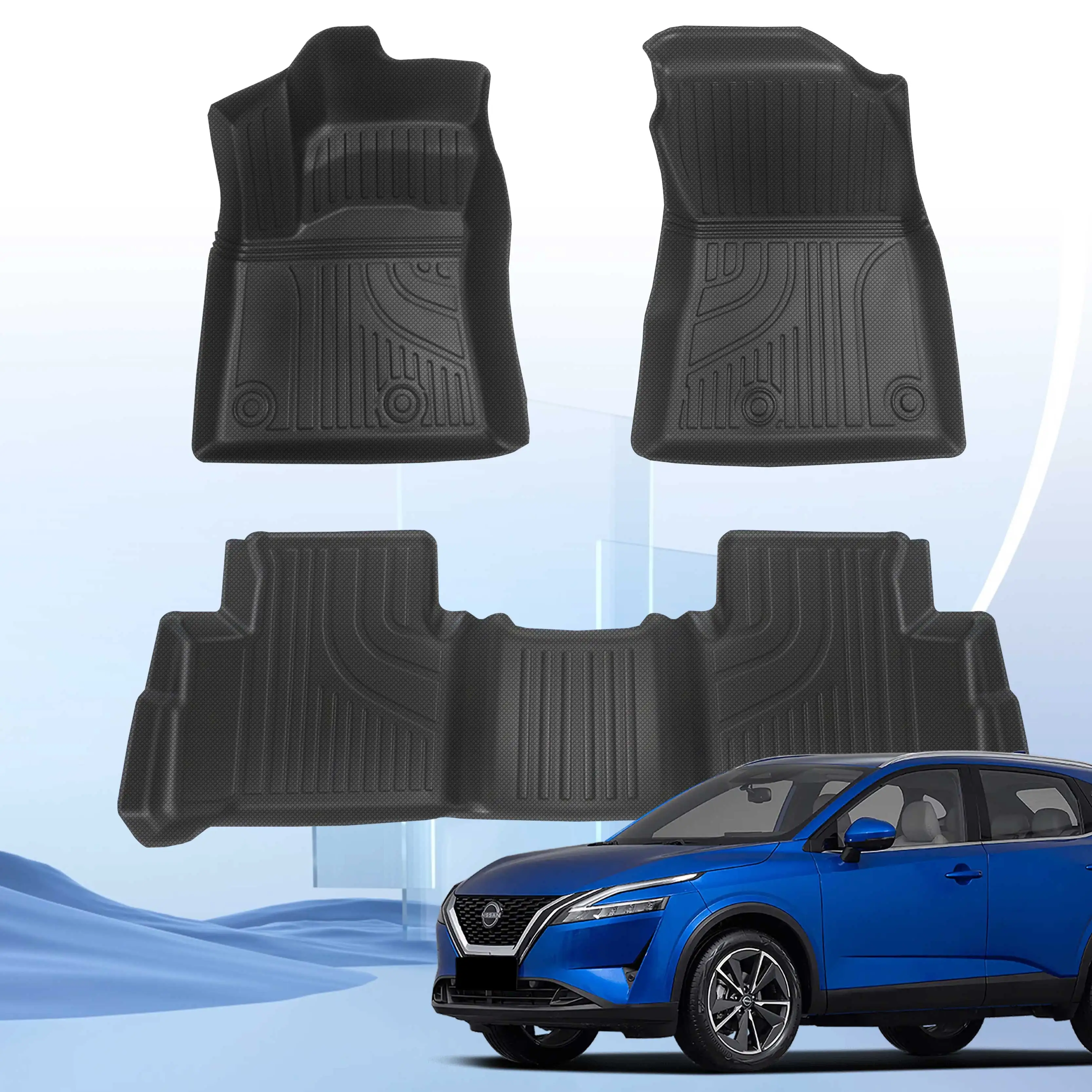 Car special foot mat TPE odourless new material wear-resistant anti-fouling four seasons car mats for NISSAN 23-24 Qashqai