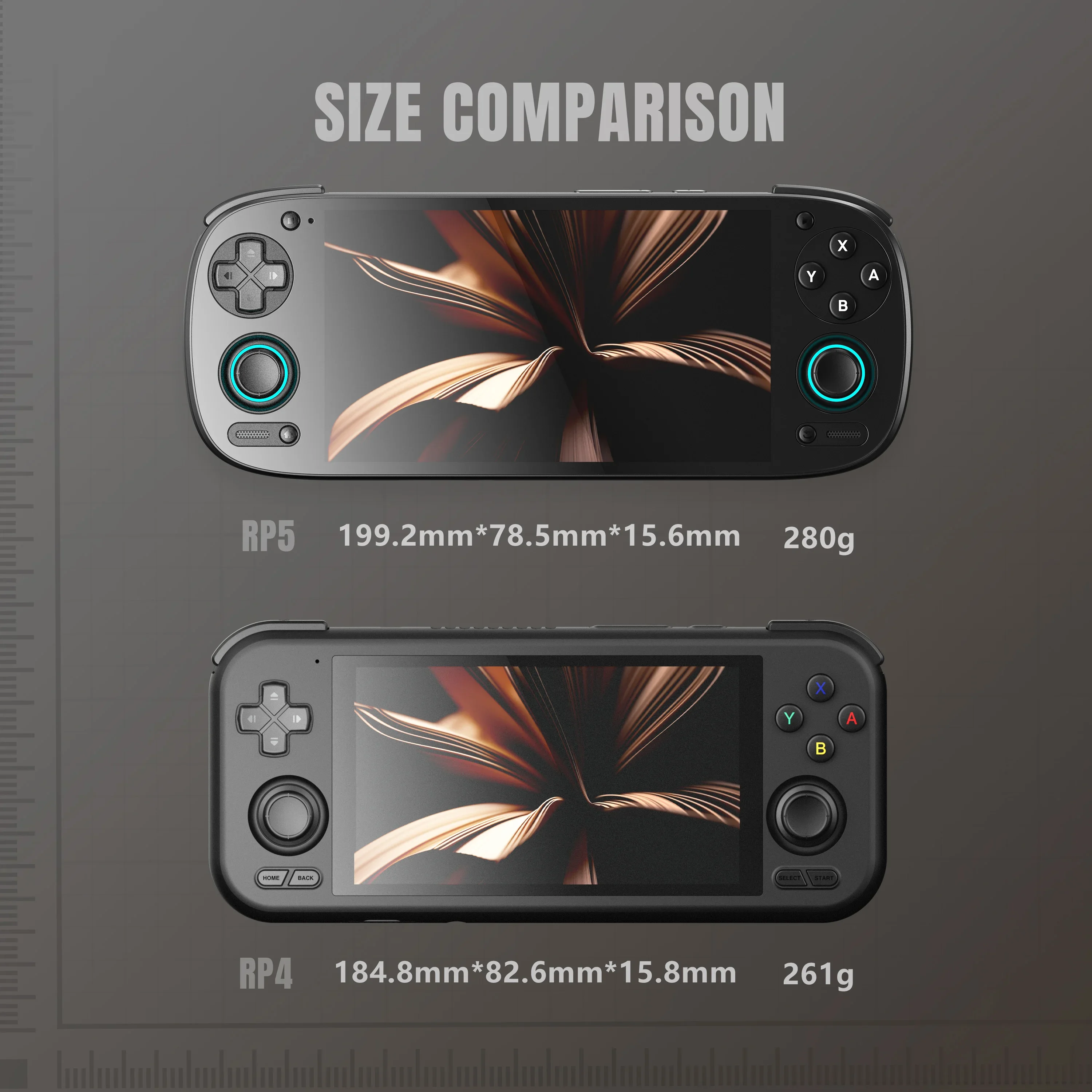 AMPOWN Retroid Pocket 5 RP5 Handheld Game Players 5.5'' AMOLED 1080P Screen Android 13 Portable Retro Video Game Player SD865