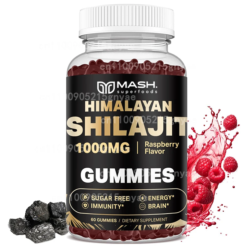 Advanced Shilajit Soft Candy 2000MG - Contains Chaga mushrooms, vitamin D and B12 immune support, and over 85 trace minerals