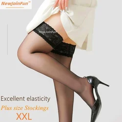 Stockings Sexy Women Plus Size XXXL Nylon Stocking Sheer Thin Pantyhose Woman Panty-hose