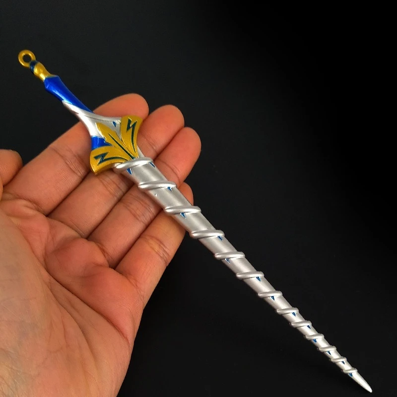 18cm New Game Figure Perimeter Metal Craftsmanship Model Props Toy Sword Desktop Decoration Ornaments Boys Christmas Gifts Toys
