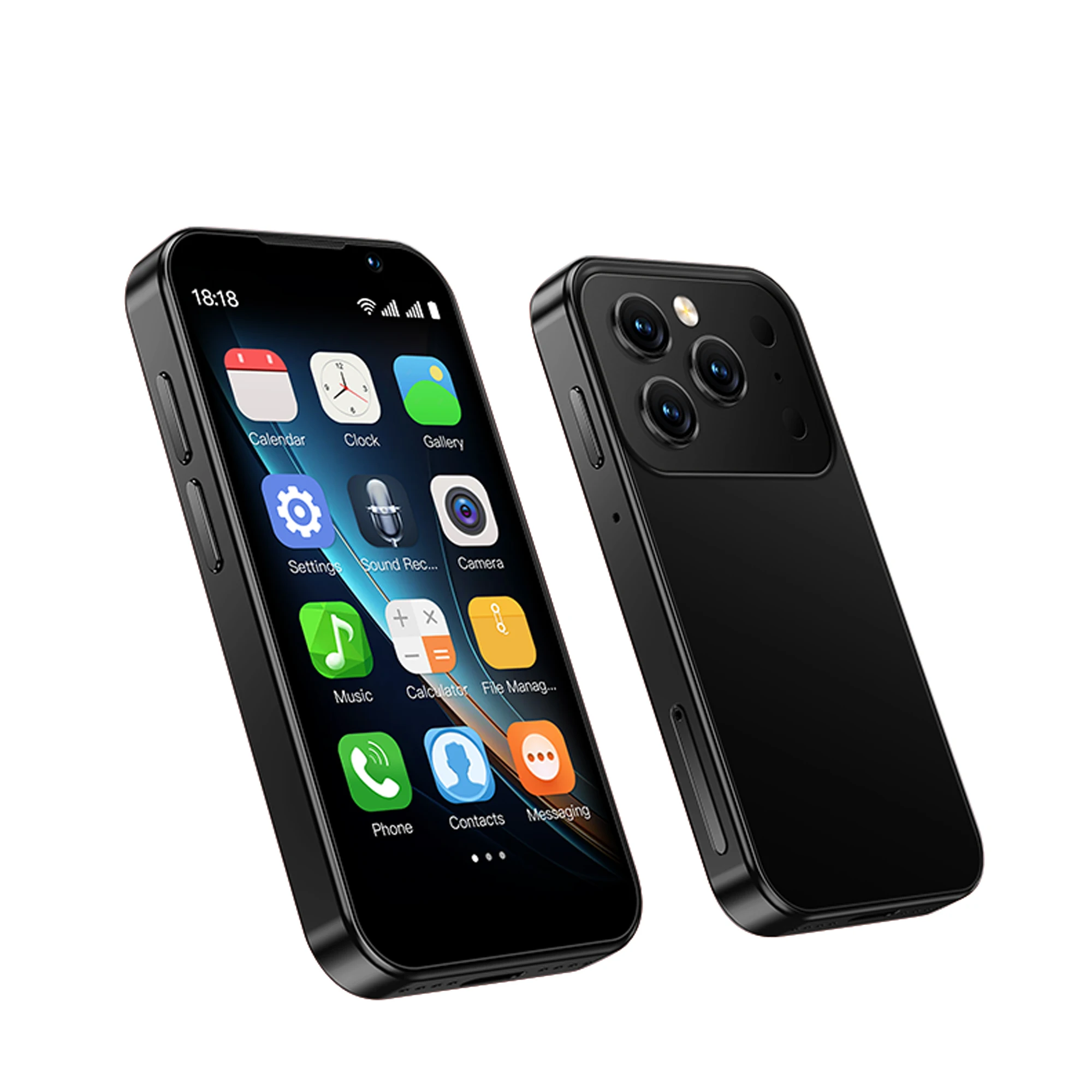 SERVO 17SE MINI Android Kleine Smartphone 3G WCDMA 2GB+16GB WhatsApp Play Store Hotspot Gezichtsontgrendeling 3.0" Mini Smart Mobiele Telefoons