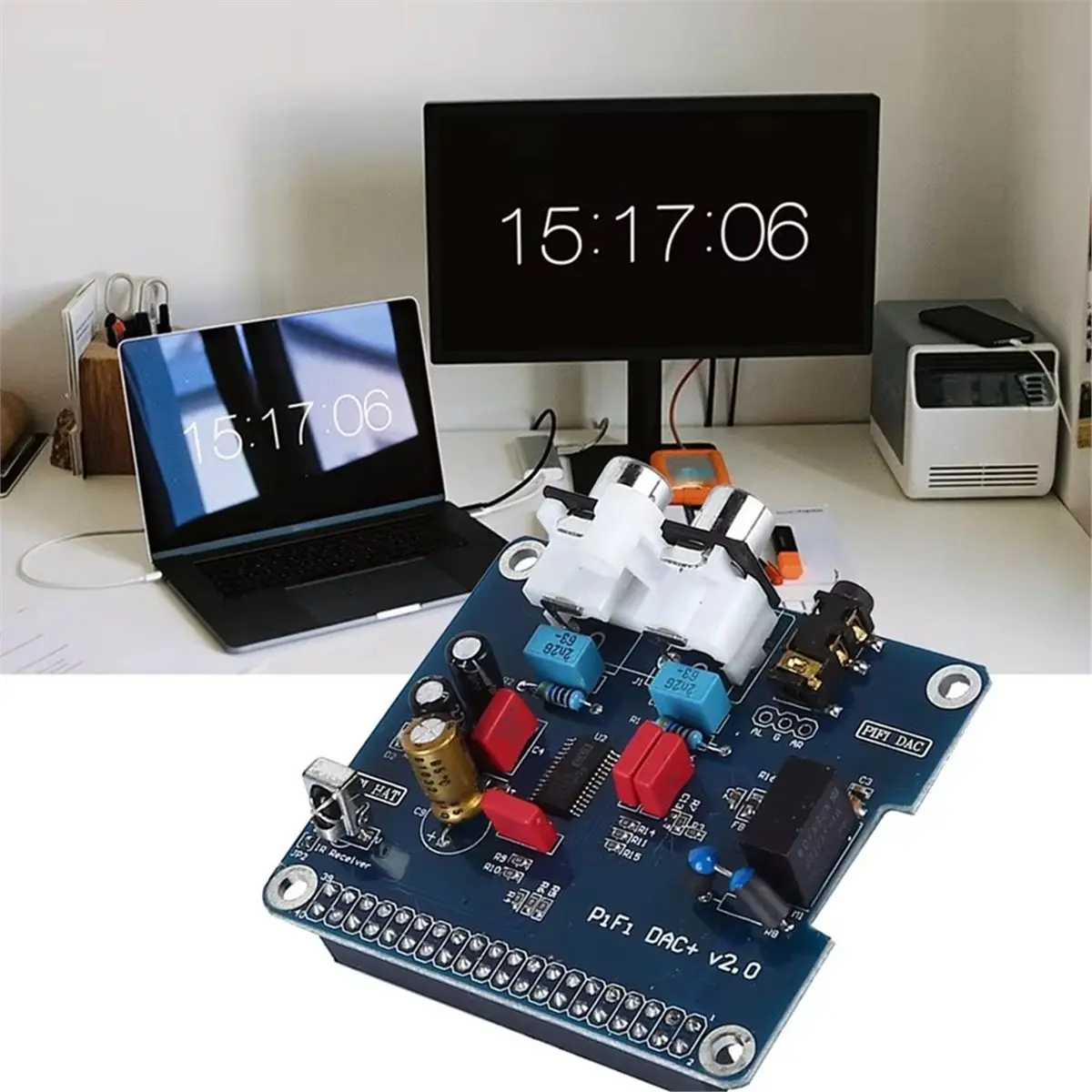 Y2082A*☀▃PIFI Digi +HIFI Audio Sound Card Module I2S Interface for 3 2 Model B B+Digital Pinboard V2.0 Board
