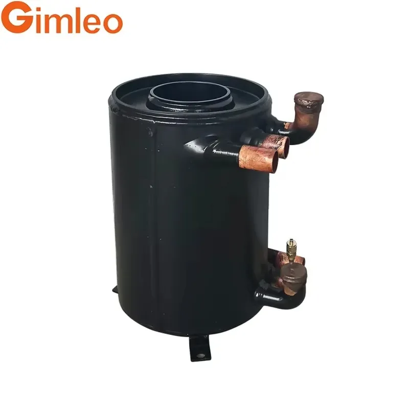 For High Efficiency 18kw R-32 Refrigerant Tank Condenser Evaporating Copper Finned Tube Heat Exchanger GBL07-CMF for Heat