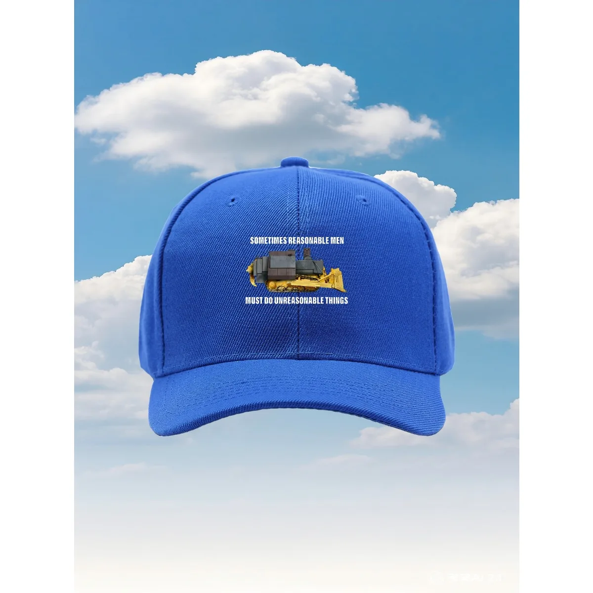 SOMETIMES REASONABLE HOMMES MUST INREASONABLE THINGS 2025 nouveau modèle de chapeau de camionneur avec une coupe réglable et un design imprimé amusant,