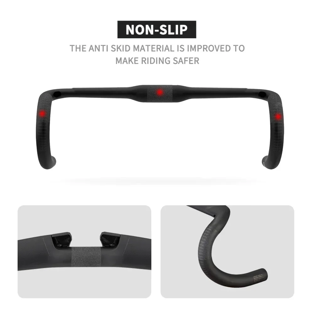 2024 Style Roval Rapide T1000 Carbon Fiber Road Handlebar 31.8MM 380/400/420/440MM DI2 EPS Flare 2 Degree Cockpit Bicycle Parts