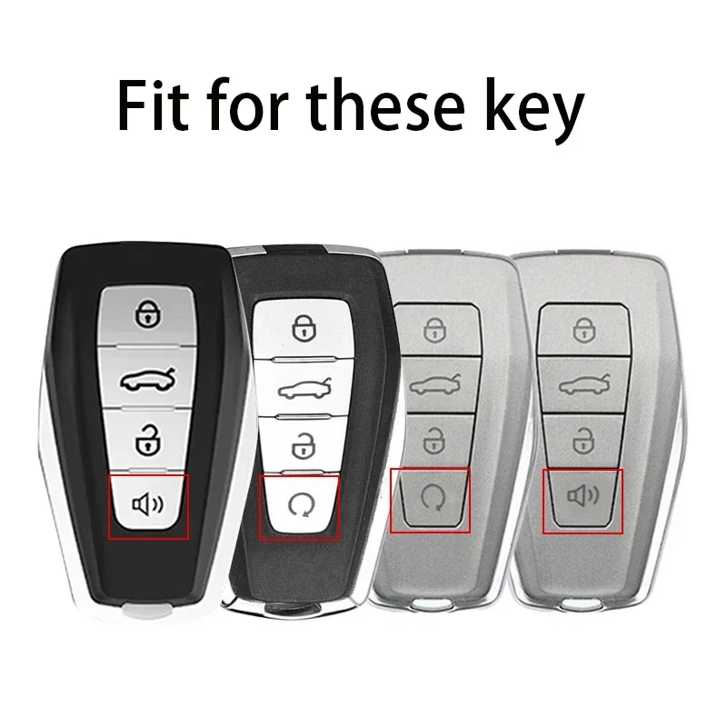 Full Signal Car Key Case Cover For Geely Key Fob Cover Multicolor for Geely Coolray 2024 X6 Emgrand Global Hawk GX7 Accessories