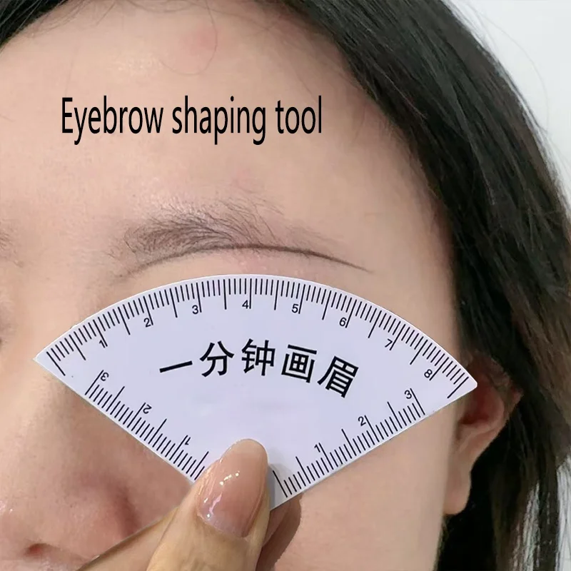 Professional Eyebrow Stencil Ruler for Beginners - Quick Design Easy to Use Brow Shaping Template Tool