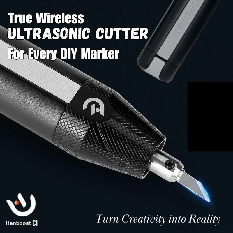 

Hanboost C1 30W 40kHz Ultrasonic Cutter Knife|3D Print Deburr Tool with Replaceable Blades for DIY Crafts & Lighting Projects