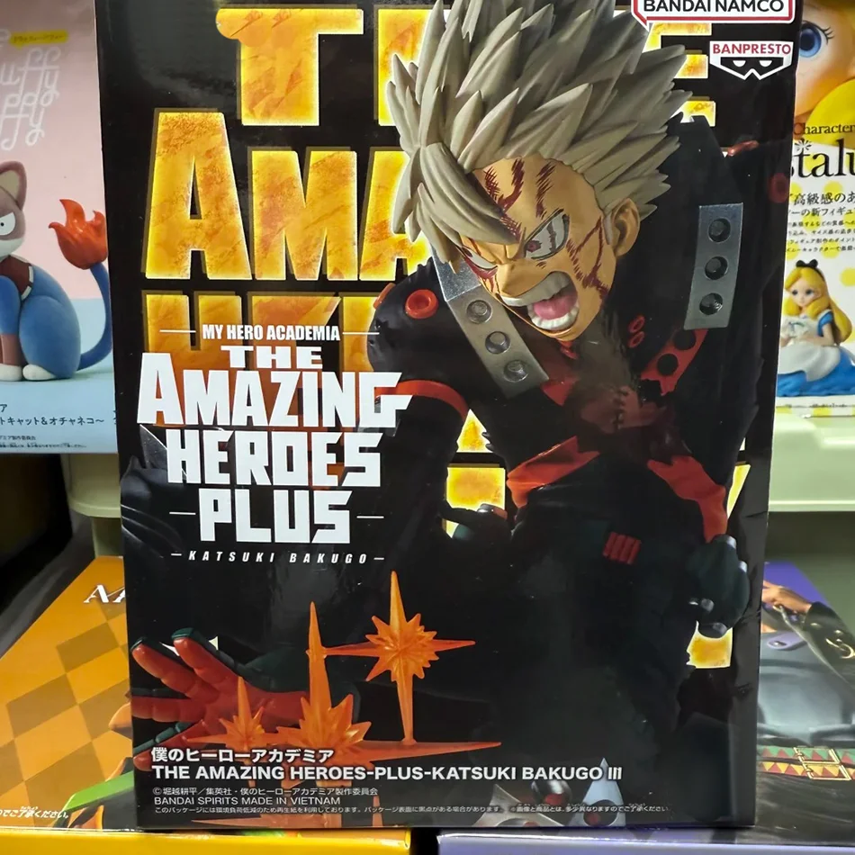 Original BANPRESTO Anime My Hero Academia Actionfiguren Bakugou Katsuki Modellspielzeug 18 cm Actionfiguren Anime Charakter Geschenk