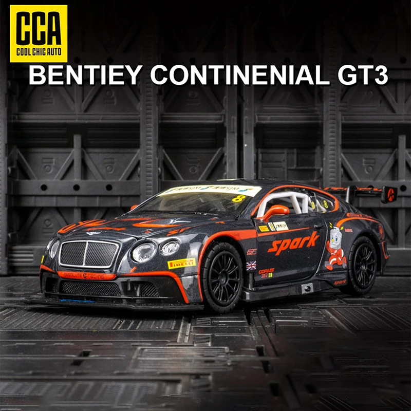 CCA a 1:43 Bentley GT3 (SJM) can open the door back to the simulation car model ornaments model toys