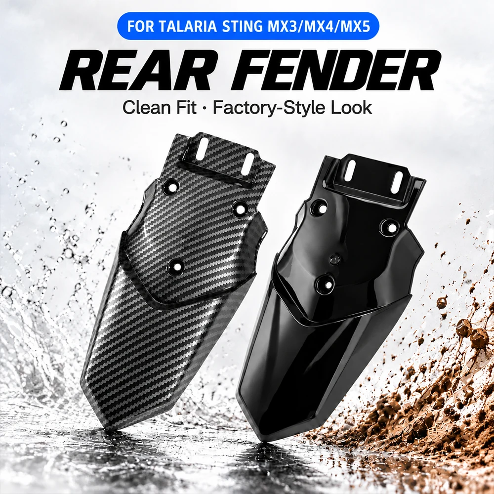 Rear Fender Mudguard Rear Mud Guard Motorcycles Accessories For Talaria Sting MX3 MX4 MX5 Electric Vechile Dirt E-Bike