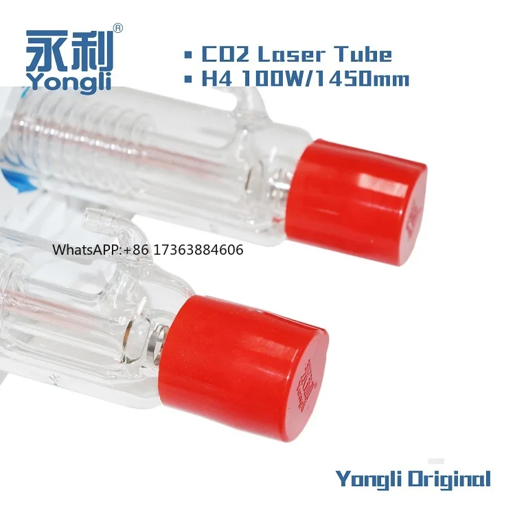 

Top Manufacturer Yongli Customizable CO2 Tube 100w 130w H4 for Metal Acrylic Wood Stone Materials Engraving