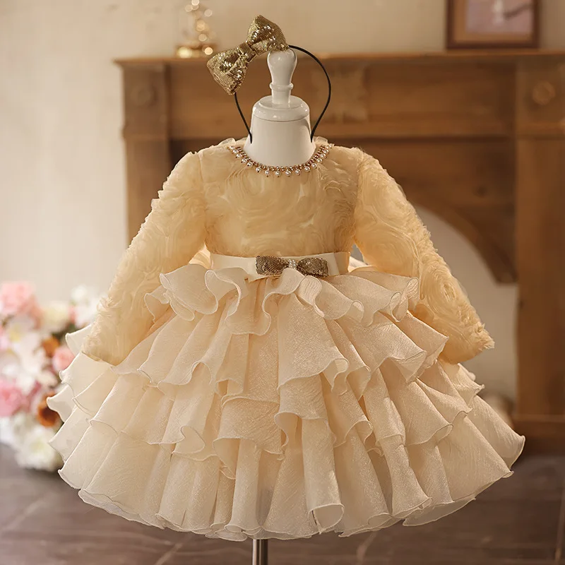 Toddler Girls Birthday Party Dresses Cute Bow Kids Princess Lace Tulle Short Dress Flower Girls Dresses for Wedding vestidos