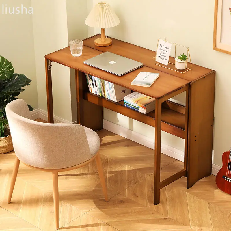 Folding computer desk home study desk writing desk office desktop table rectangular simple bedroom gaming table desk table