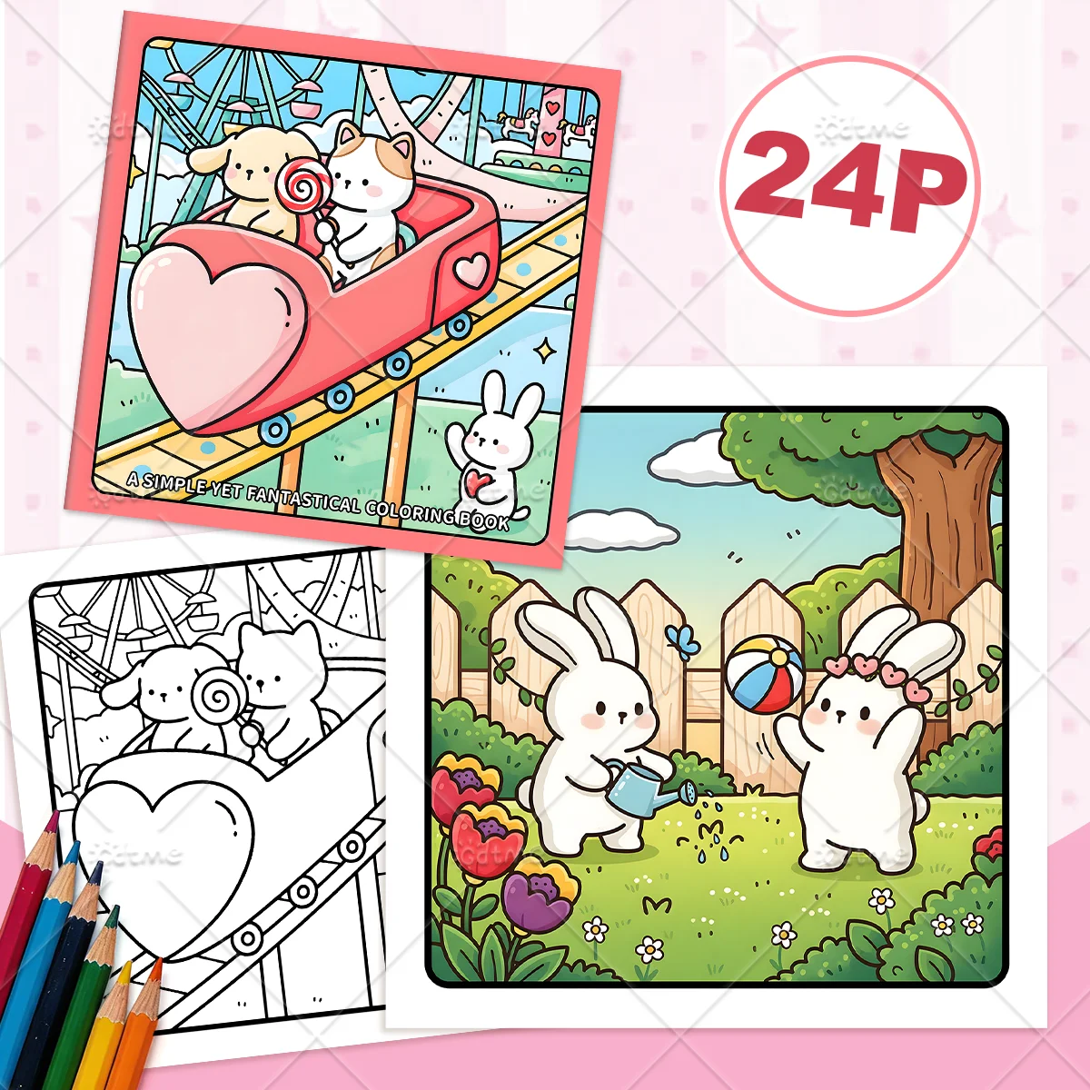 A Simple Yet Fantastical Coloring Book for Adults Featuring Cute Cozy Daily Activities for Relaxation (Cozy Spaces Coloring)