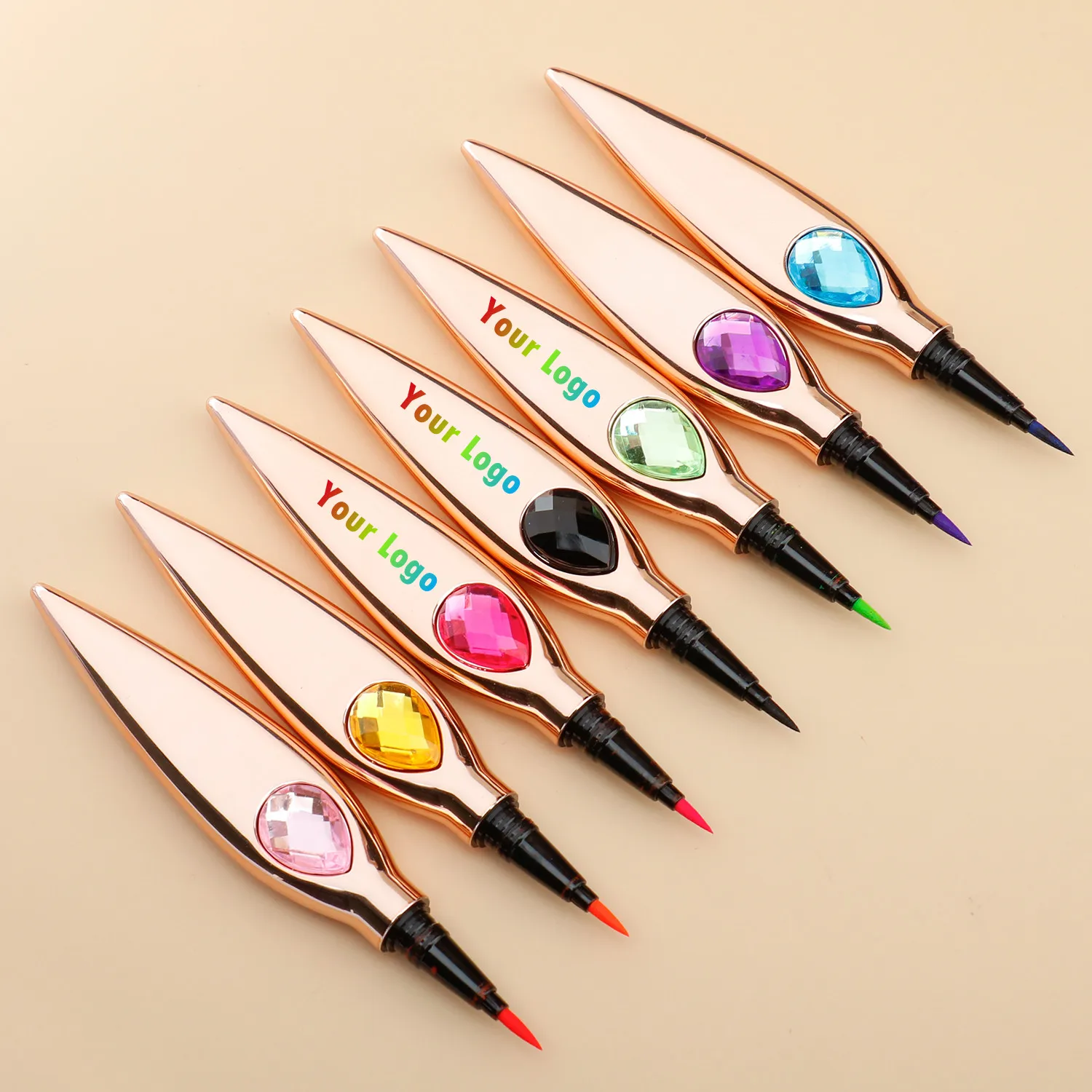 

30PC Wholesale Colorful Eyeliner Private Label Liquid Eye Liner Pen Waterproof Long Lasting Diamond Neon Eyeliners