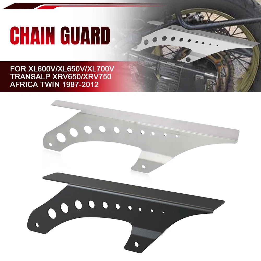 For Honda XL600V/XL650V/XL700V Transalp XRV650/XRV750 Africa Twin 1987-2004-2012 Motorcycle Rear Chain Guard Cover Protection