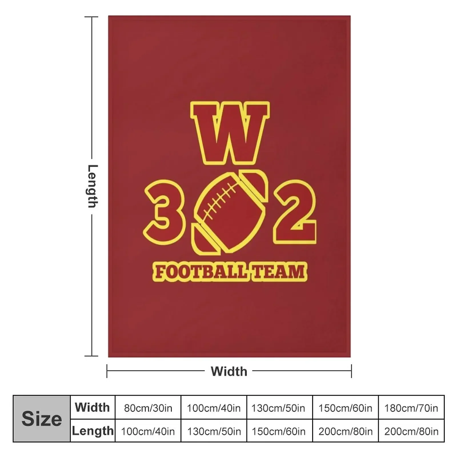 Washington Football Team / Washington Football / Washington Football Team Est 1932 Throw Blanket Thins Sofas Soft Plaid Blankets