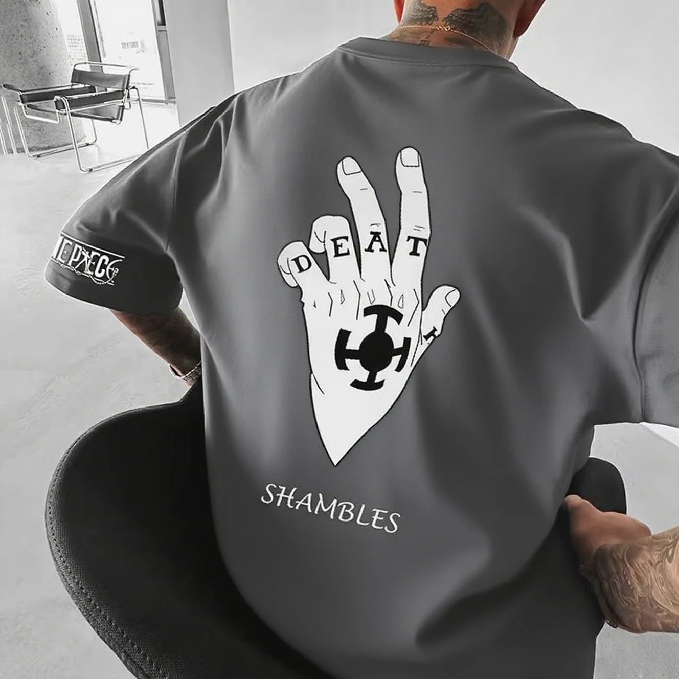 

One Piece Graphic Men's T-shirt Summer Trendy Streetwear Cotton Women Short Sleeve Tee Tops Casual Loose Fit Hip Hop Y2k Clothes