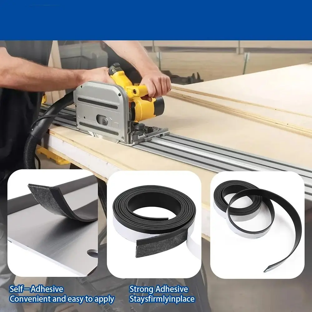 1Pcs New 140cm Guide Rail Strip Anti-crack Rubber Splinter Guard Strip 194418-6 Replacement Tape Power Tool Accessories