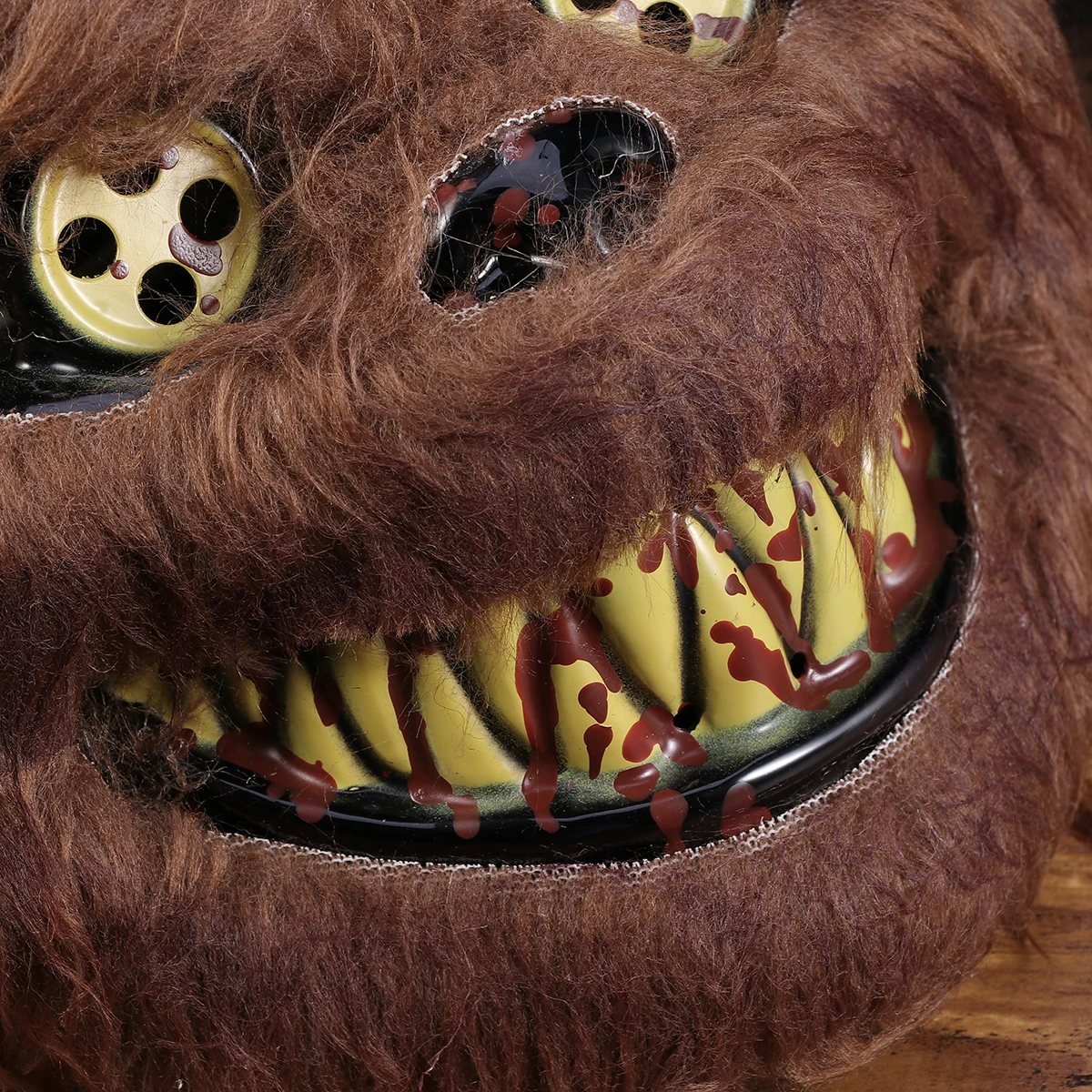 

Bear Head Mask Costume Party Prop Scary Bloody Cosplay Accessory Halloween Special Look