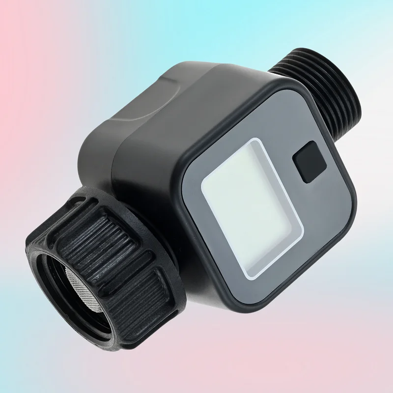 

LCD Display Digital Water Flow Meter Measure Water Consumption and Flow Rate for Outdoor Garden Watering Irrigation Hose 3/4"