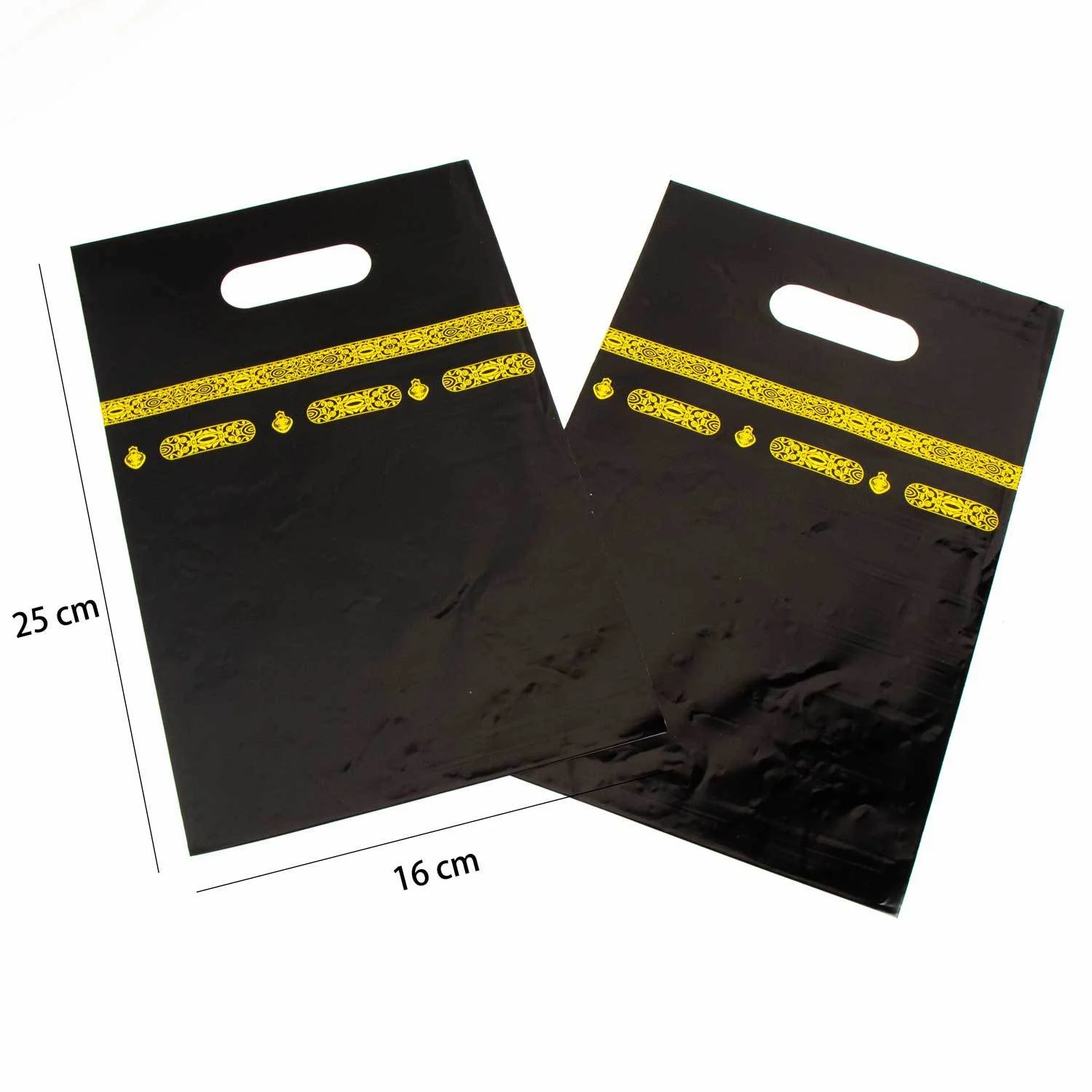 Schwarzgold Umrah Mubarak Pappteller Tassen Servietten Tischdecke Banner Eid Mubarak Islamischer Muslim Festival Party Dekor Zubehör – Detail 8