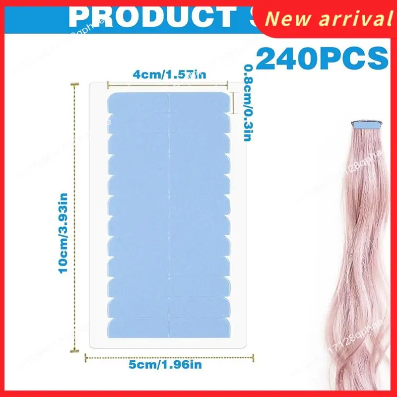 N89R 20 Set Hair Extension Tape , Double Sided Adhesive Replacement For Hair Extensions , Human Hair Tape Tabs