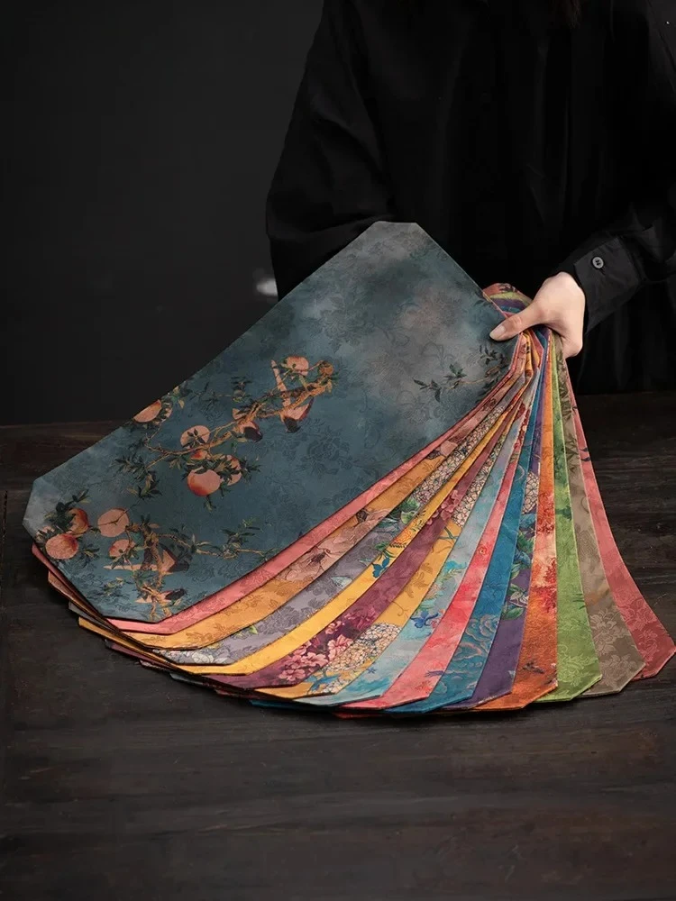 Xiangyun Yarn Zen Small Tea Seats Retro Style Fabric Chinese High-End Tablecloth Double-Sided Dual-Use Tea Ceremony Utensils
