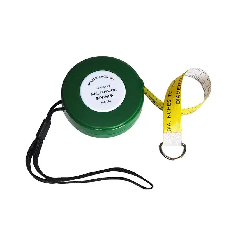 Diameter Measuring Tape Pipe Tape Measuring Tools Imperial & Metric Professional Rolling Measurement Tape Pocket Tree Tape For