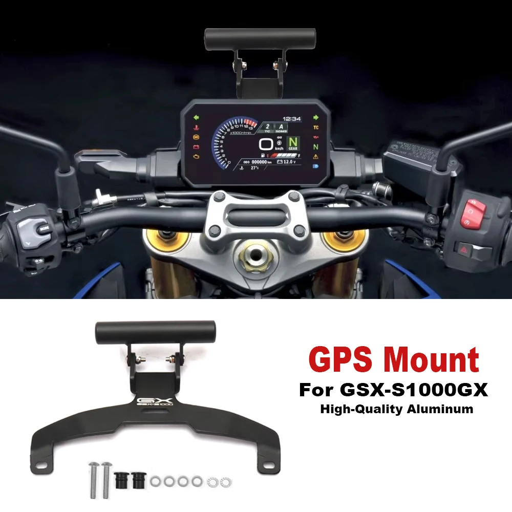 

Motorcycle GPS Phone holder 22MM adapter Navigation plate Bracket Mounting For Suzuki GSX-S1000GX GSX-S1000GX 2024 accessory