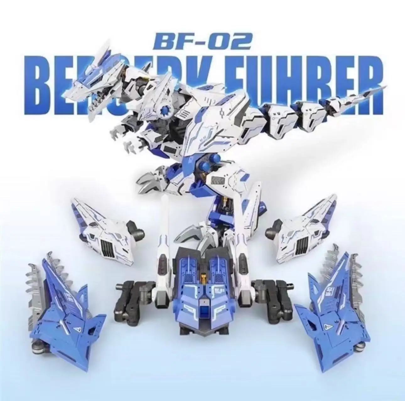 

В наличии Оригинальная сборная модель ZA Blue Zoids Liger Berserk Fuhrer BF-02 Mugen Liger, коллекционная игрушка, подарок на Рождество