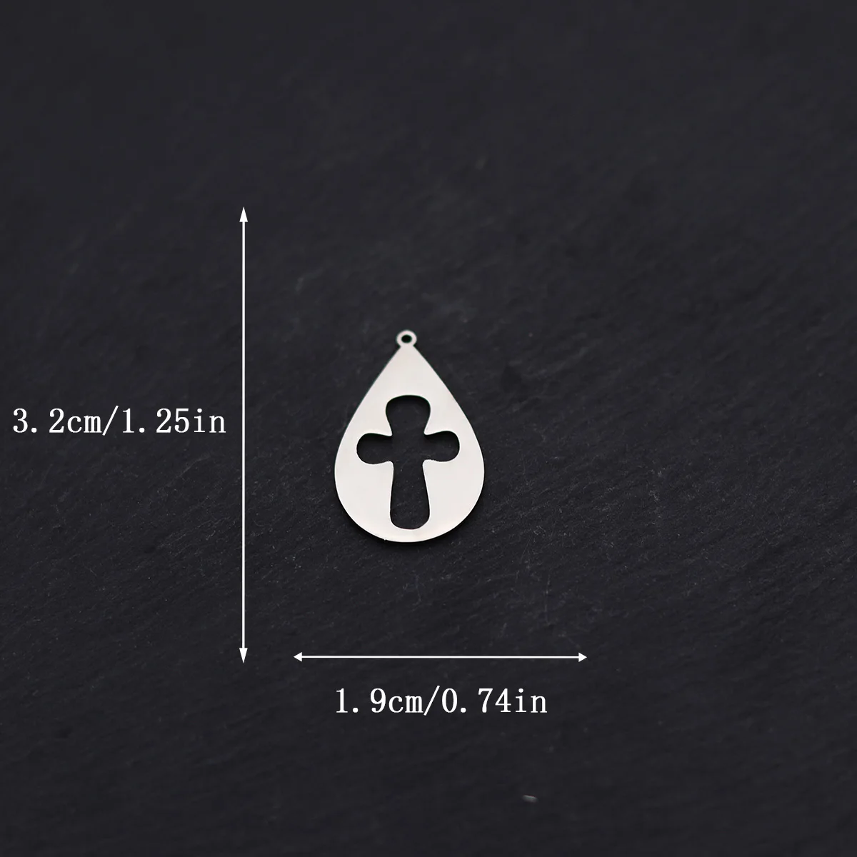 3pcs Stainless Steel Cross Charms Catholic Religious Pendants For DIY Jewelry Making Necklace Earrings Accessories