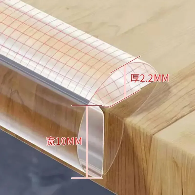 W-Shaped Child Safety Bumper – Transparent Edge Guard for Coffee Tables, Chairs & Stools