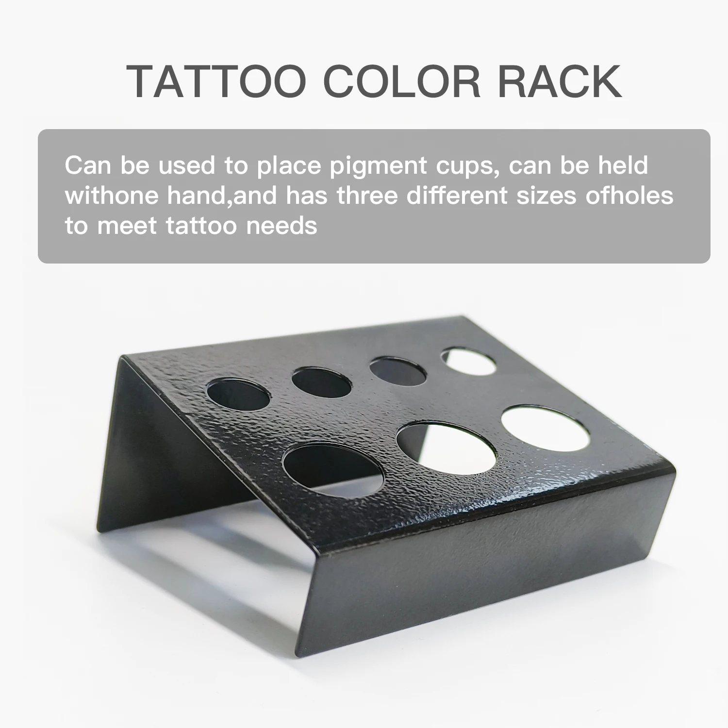 KVM 7/8/21 Löcher Tattoo Ink Cup Halter Ständer Tattoo Werkzeug Pigment Schwarz Behälter Make-Up Zubehör für Körper Kunst Tattoo Liefert – Detail 4