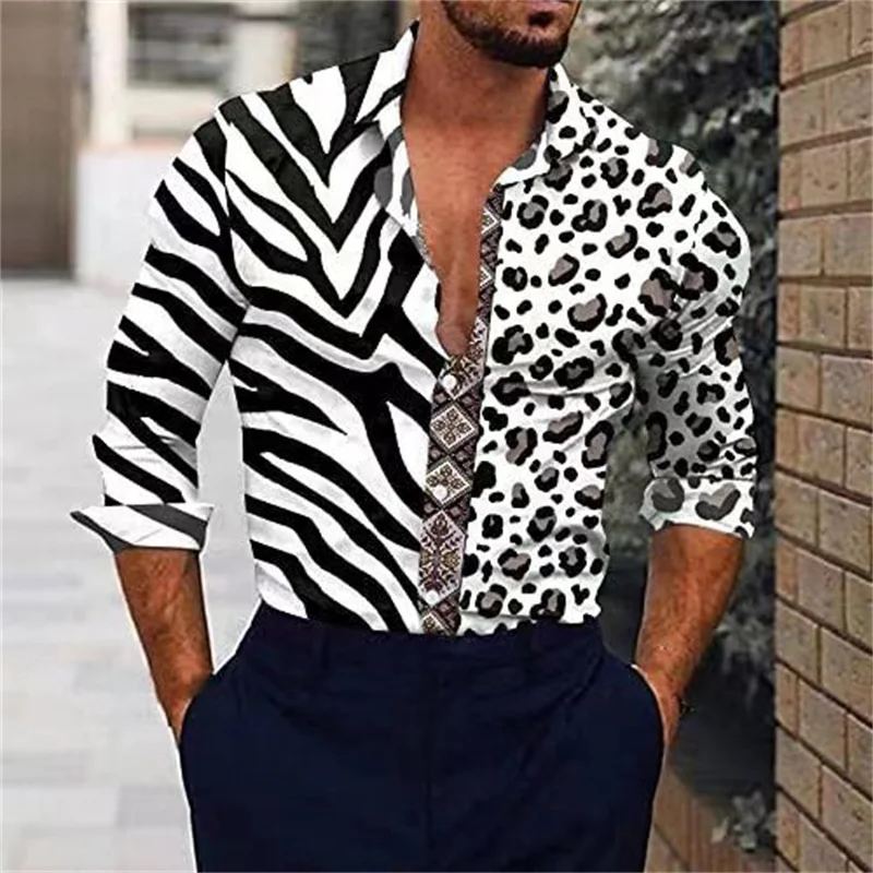 Fashion Men's Shirt Slim Fit Button Long Sleeve Casual Outdoor Gathering Party HD Pattern Luxury Soft Comfortable 2027 New S-6XL