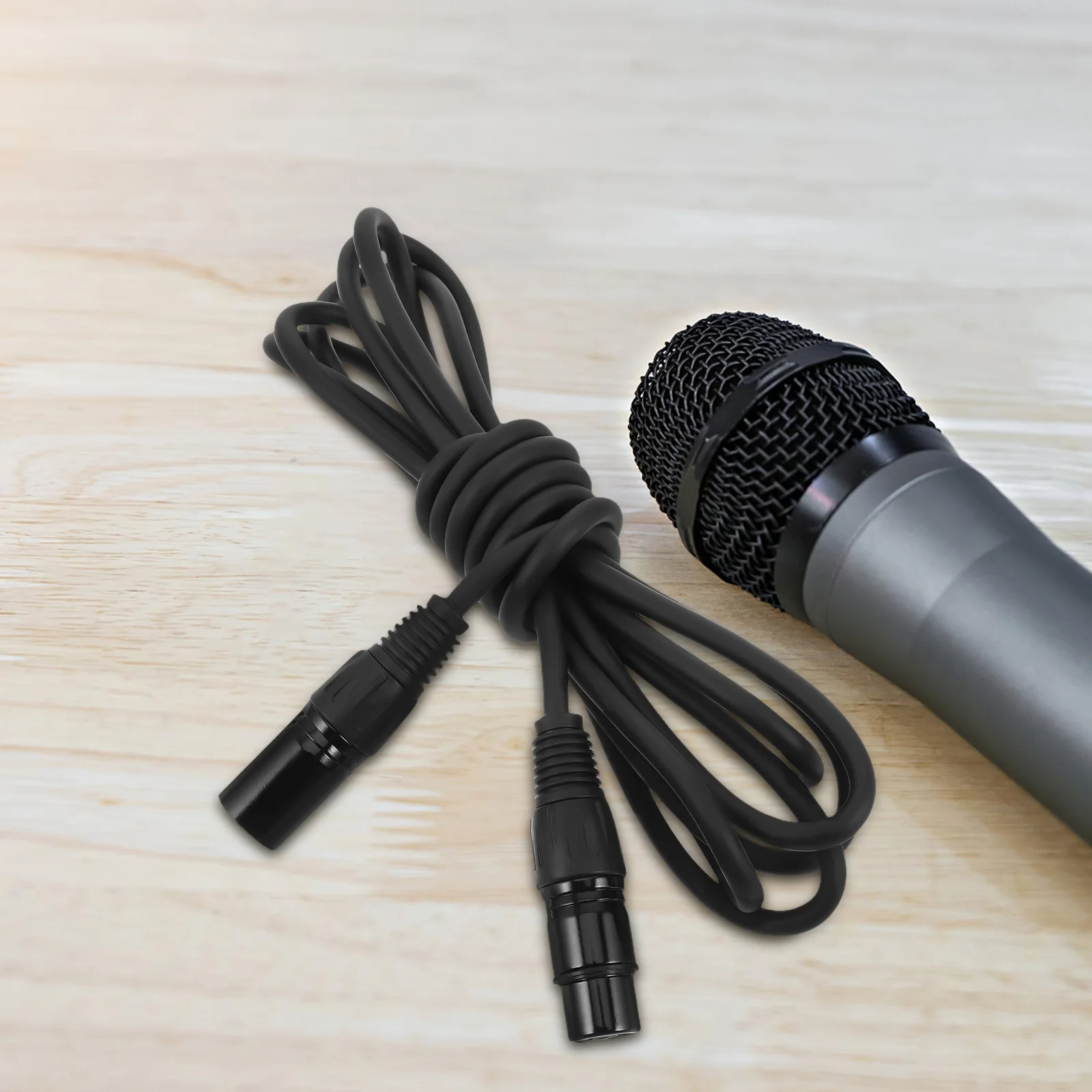 

Xlr Splitter Cable Black Zinc Alloy Head Dual Shielded Audio Cable Male To Female Microphone Events Durable Stable