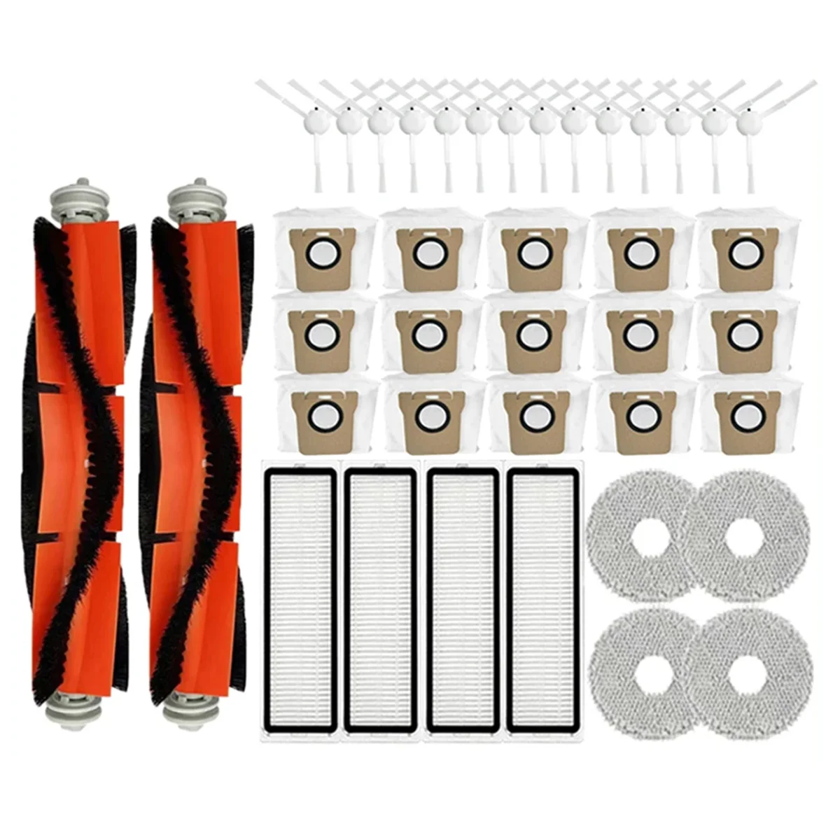 

For XIAOMI Mijia Omni 1S B101CN B116 X10+ L10s Ultra / S10 Pro Main Side Brush Hepa Filter Mop Dust Bag Parts
