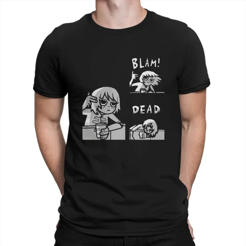 

Футболка мужская хлопковая с круглым вырезом, коротким рукавом и надписью «Ким пистолет»