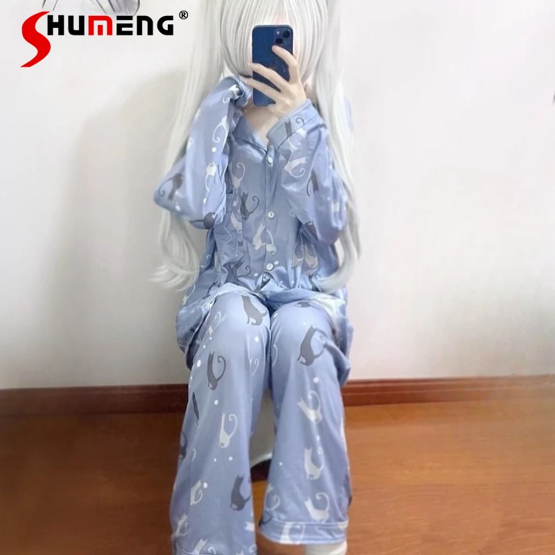 

Subculture Y2K косплей пижамы женские в японском стиле аниме комплект домашней одежды женские уличные свободные домашние костюмы