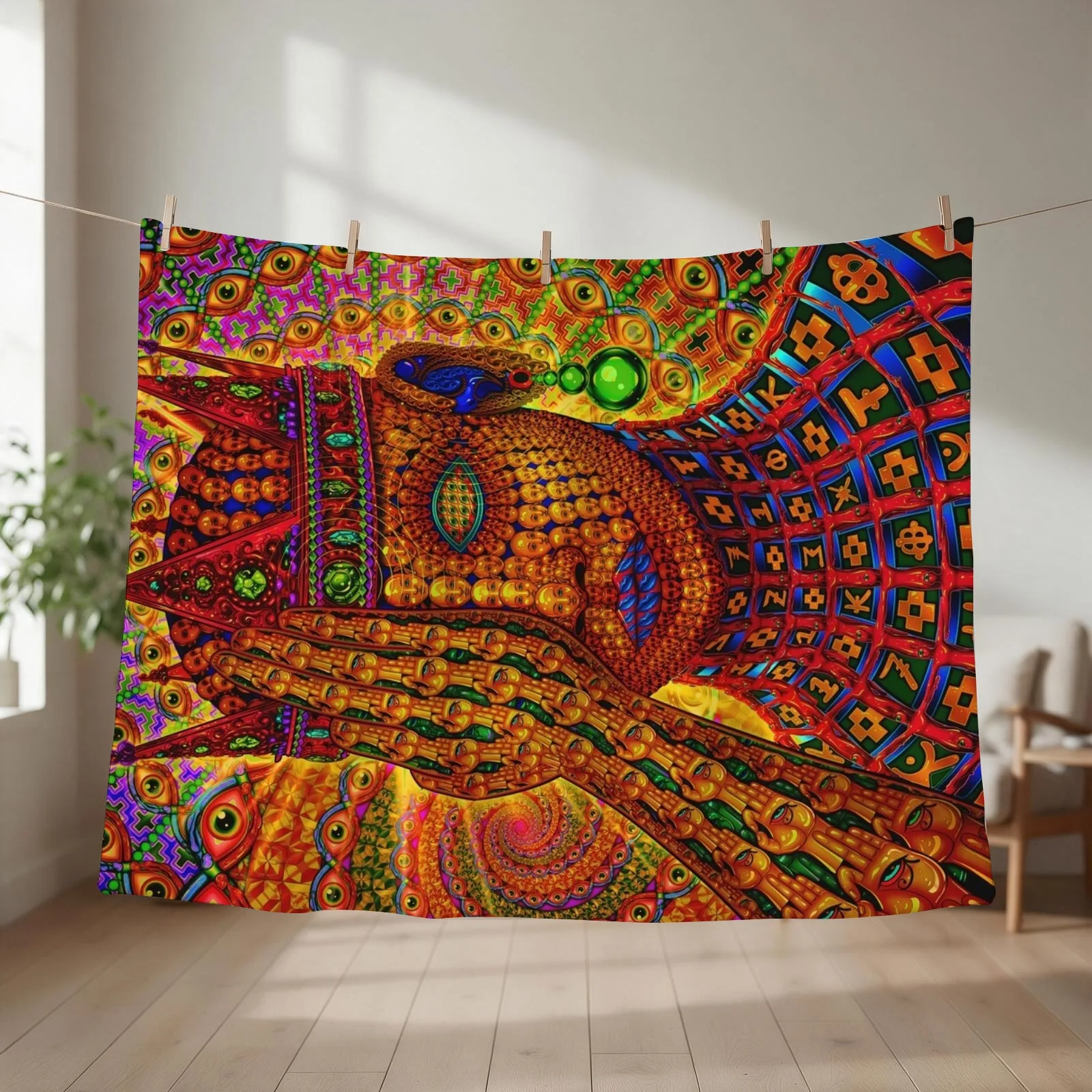 Overclocked Cortex Throw Blanket couch cozy soft plush fuzzy picnic outdoor blanket