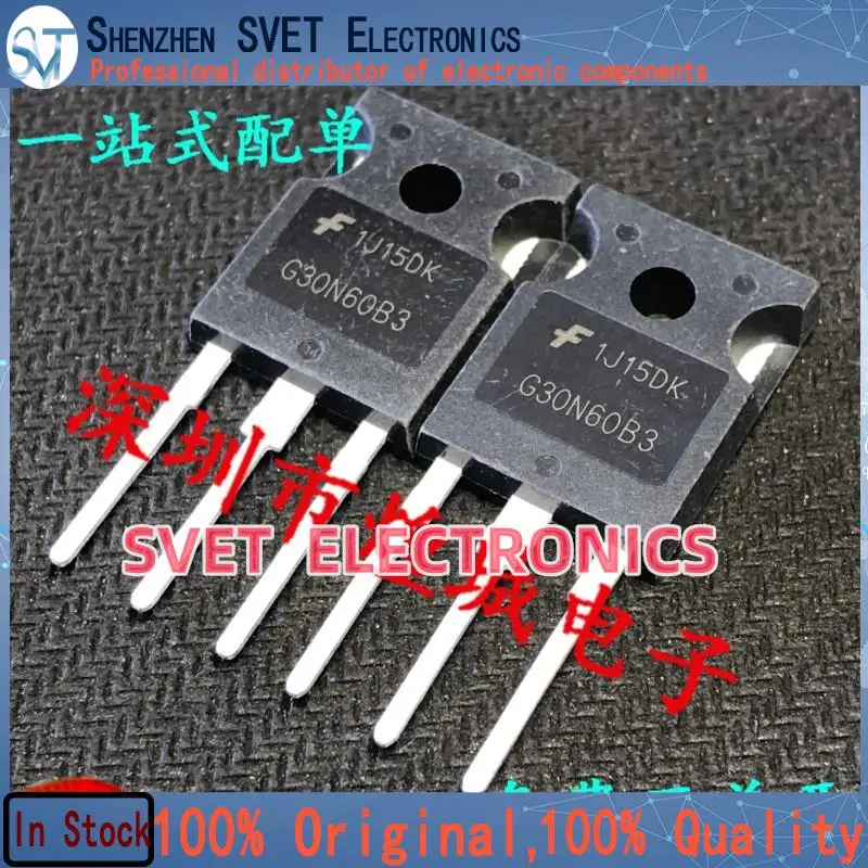 10PCS-50PCS  HGTG30N60B3 G30N60B3  TO-247 60A 600V   Original In Stock Fast shipping