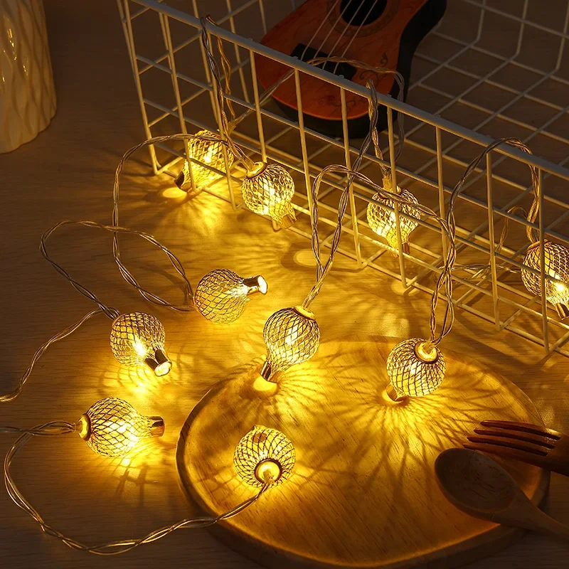 

LED Ball Light String Bedroom Wedding Waterproof Battery Box Battery Light String Iron Christmas Decorative Party Fairy Lights