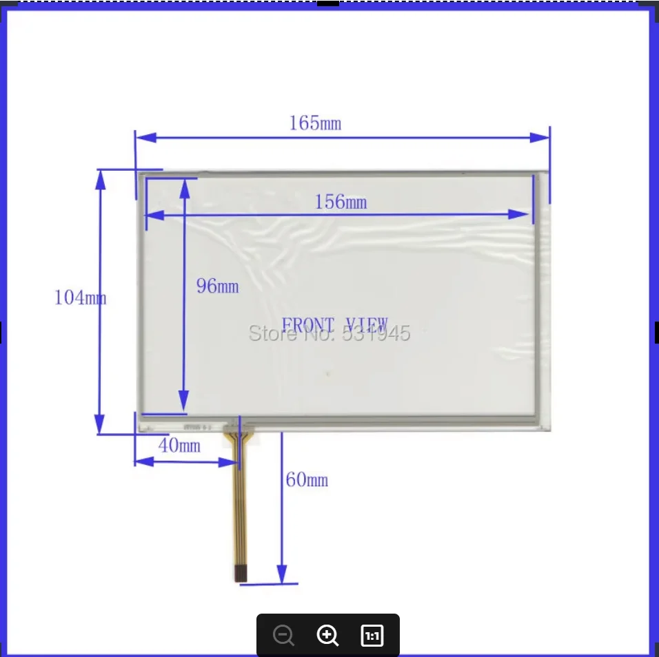 

ZhiYuSun HST-TPA7.1D 7-дюймовый резистивный сенсорный экран на внешнем плоском экране Бесплатная доставка